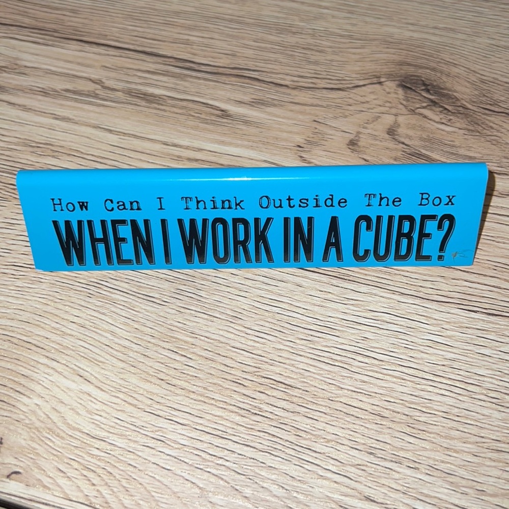 Office Cubicle Joke Sign